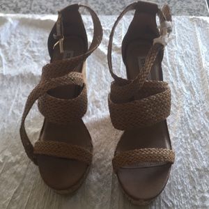 Brown With Cork Wedge